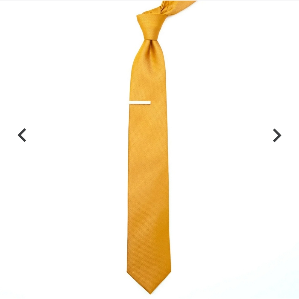 Elite 100% Silk Yellow handmade tie